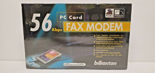 Brand New Sealed BILLIONTON 56Kbps FAX MODEM PC Card - 第 1/3 張圖片