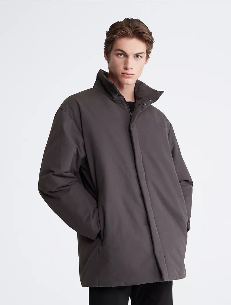 NWT Calvin Klein Cotton Nylon Blend Coat MSRP $228 — $79 SIZE L | eBay