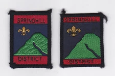 SCOUTS OF SCOTLAND - SCOTTISH CITY OF GLASGOW SPRINGHILL SCOUT PATCH (2 VAR) EXT