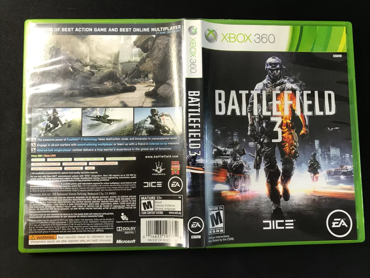 Battlefield 3 - Xbox 360 Game 14633197372