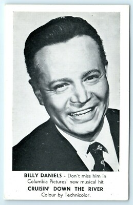 POSTKARTE BILLY DANIELS SCHAUSPIELER KREUZFAHRT DEN FLUSS HINUNTER  