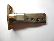 Design House Henley Front Door Deadbolt Latch Dual Setback Bright Brass Vtg