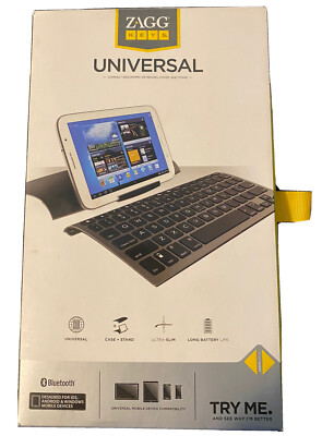 ZAGG keys Universal Keyboard Case & Stand for iPad & Samsung Tablet - Black