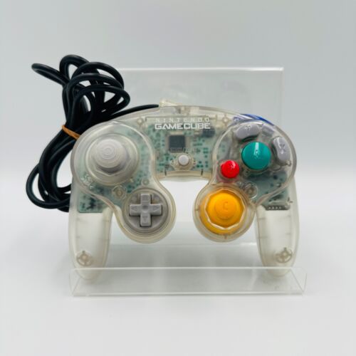 Controlador oficial de Nintendo GameCube GC DOL-003 esqueleto transparente - Imagen 1 de 5