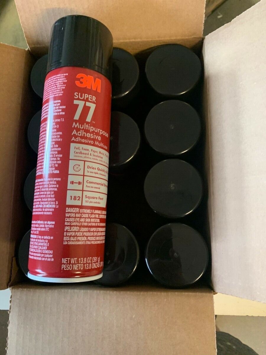 13.8 oz. Super 77 Multipurpose Spray Adhesive 3M 1box ( 12 cans )