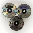 Playstation PS1 Crash Bandicoot Crash Bash & Rayman 2 discs WORKING See Photos