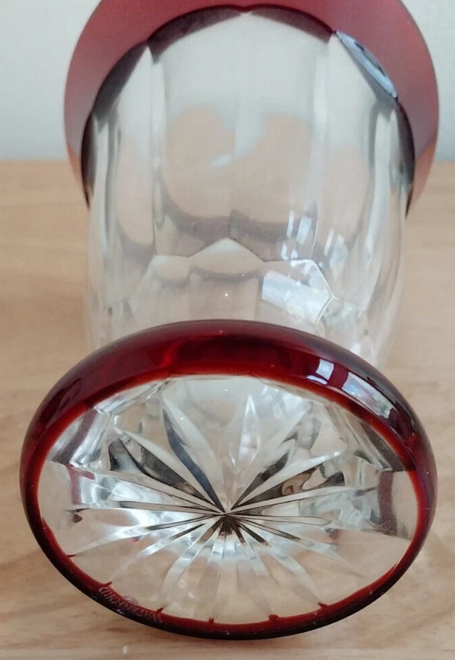 Vaso Waterford Crystal Foot Simply Red 5" - Imagem 4 de 4