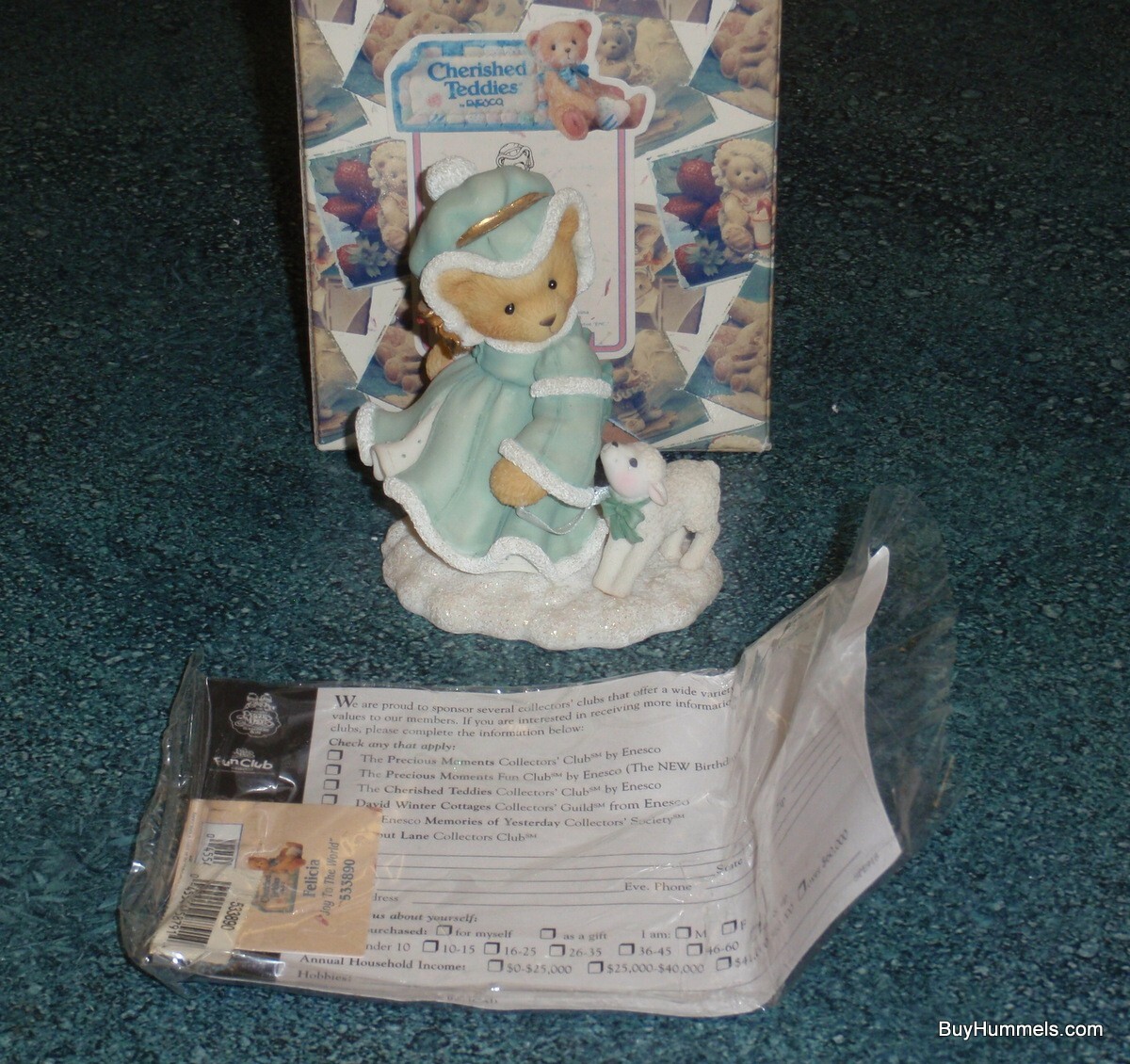 1999 Enesco Christmas Cherished Teddies Felicia 