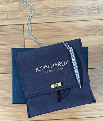 John Hardy Classic Chain Hammered Spear Sterling 2 mm Necklace NB90541X36-40 NEW