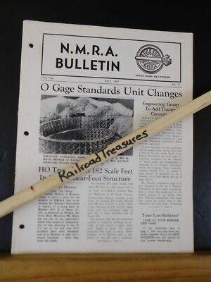 NMRA Bulletin 1957 July #11 of 23rd Year O Gage Standards Unit Changes