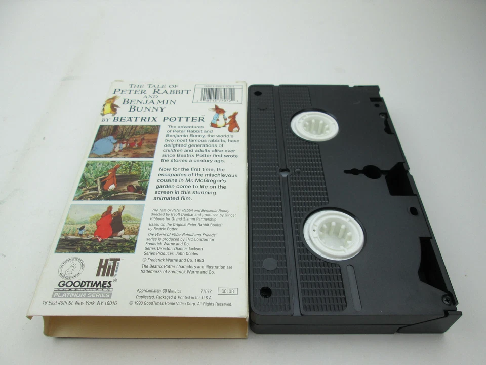 The Tale Of Peter Rabbit And Benjamin Bunny VHS 100th Anniversary (1993) Foto 2 de 4