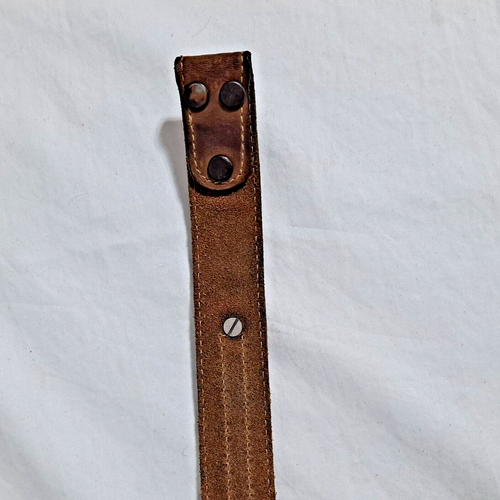 Wrangler Belt Boys 27" Leather Concho Horsehair Brown Western Cowboy Rodeo Ranch - Picture 3 of 6