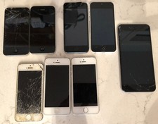 Lot Of 8 iPhones models: A1687 A1533 A1532 A1429 A1387 for parts Or Repair