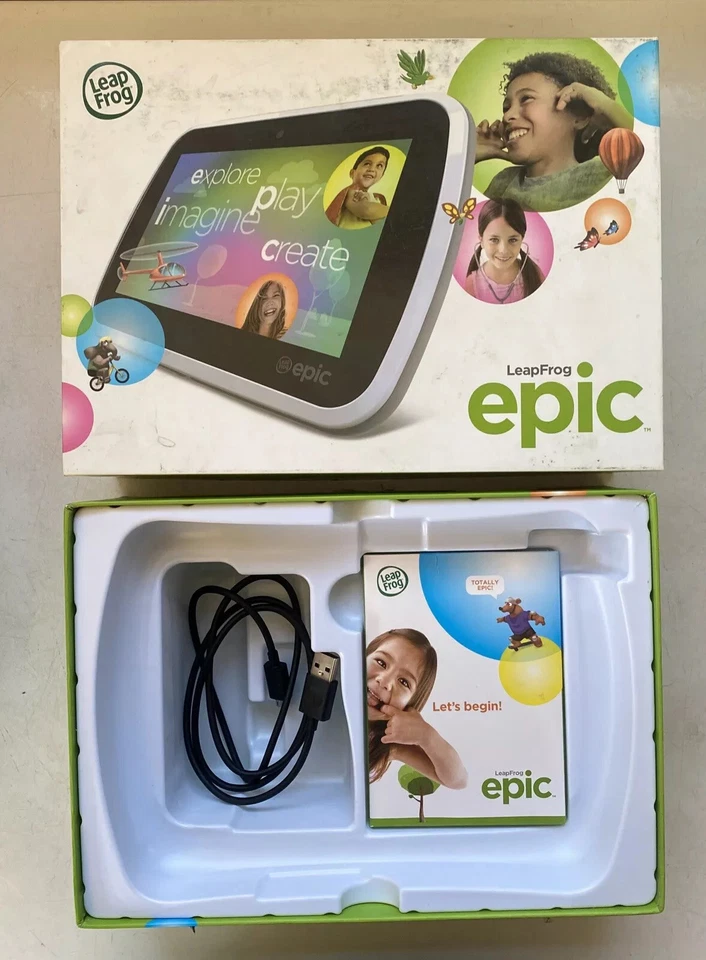 LeapFrog Epic Android на базе детский планшет - 16GB, Wi-Fi, 7 дюймов - белый - Изображение 3 из 4