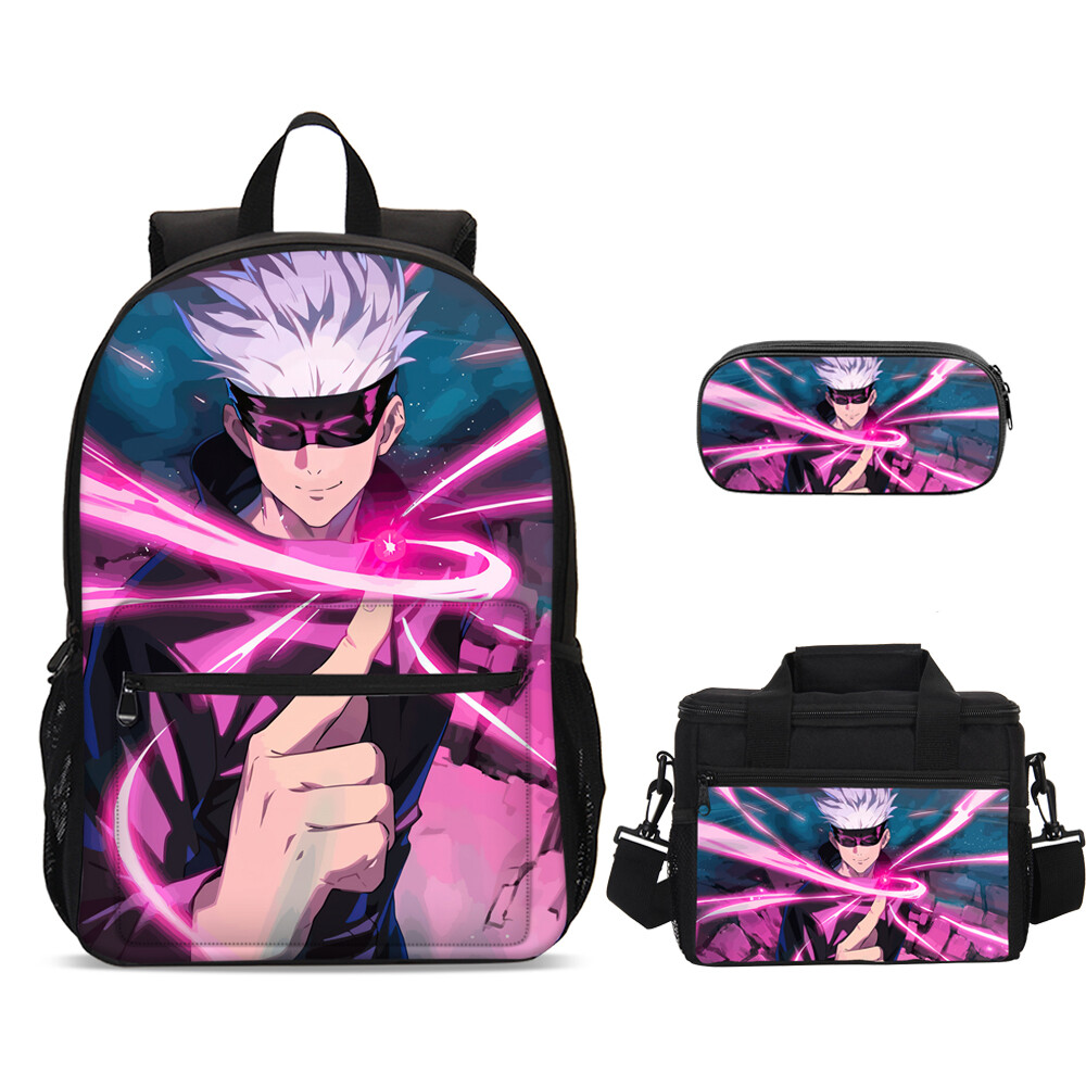 Anime Jujutsu Kaisen Backpack For 6-18 Years Old Children School Bag Gojo Satoru Yuji Itadori Book Bag Student Gift - 1524