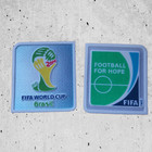 Soccer Football Arm Sleeve Patch Badge Set World Cup 2014 Brazil Iron on