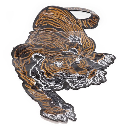 34cm Large Tiger Embroidered Animal Applique Sew Iron on Cloth Craft Patch Badge - Picture 5 of 5
