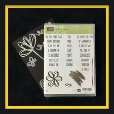 Stampin Up!  SUNSHINE SAYINGS & SUNSHINE WISHES Dies .... Look at examples #421