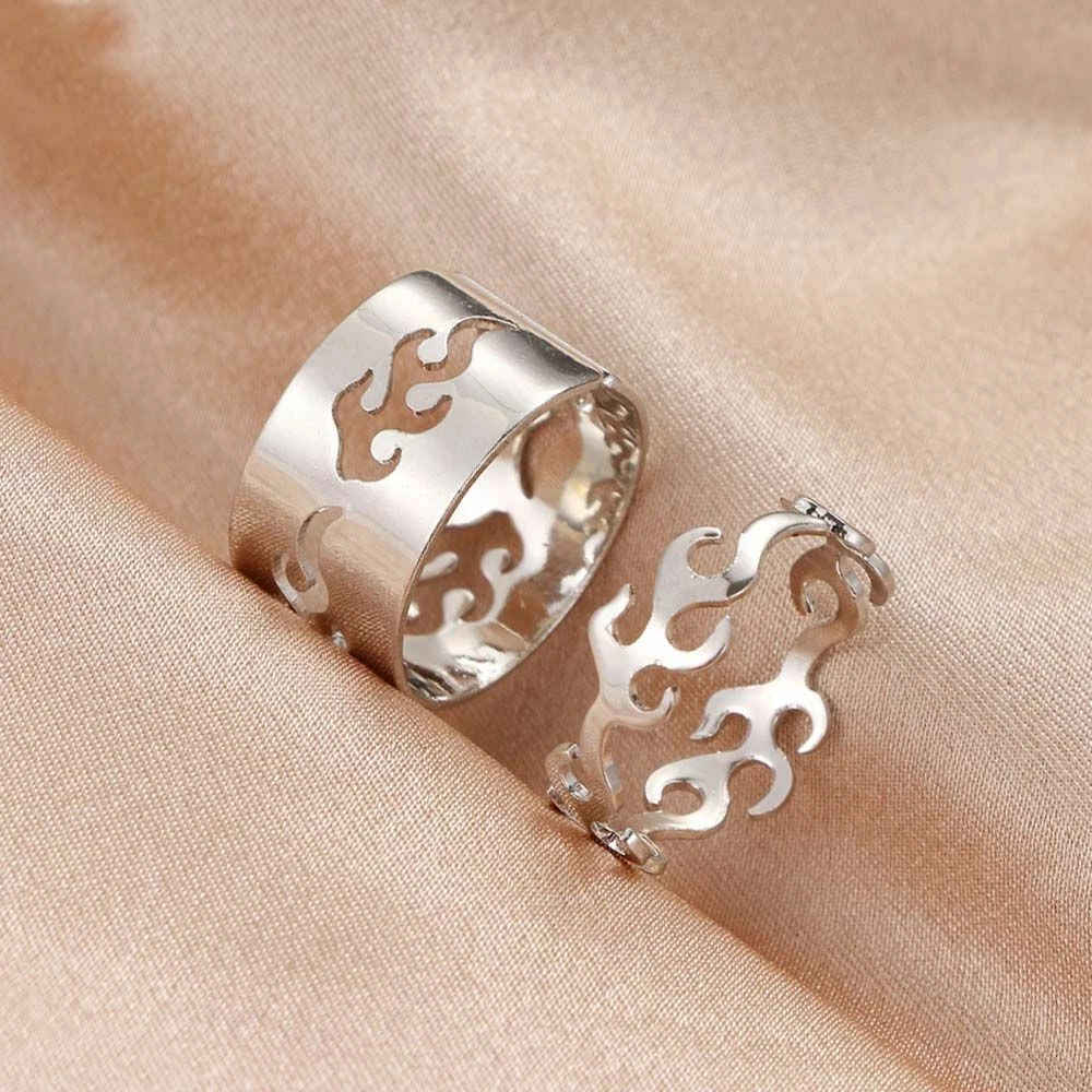 Adjustable Korean Silver Simple Couple Rings Silver For Weddings And  Engagements Wholesale Gift Idea From Tjewelry, $3 | DHgate.Com