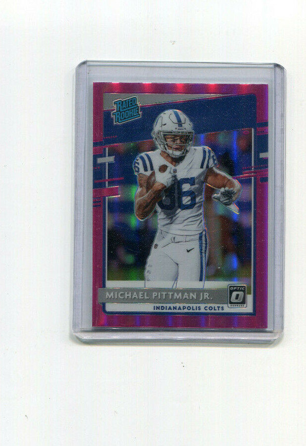 2020 Donruss Optic Pink Prizm Preview Michael Pittman Jr Rookie     P-322