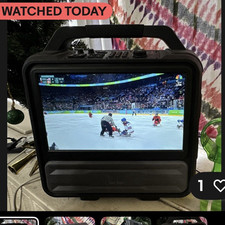 Monster Portable Smart TV Black LED 1080p w/ Handle Netflix YouTube Disney+