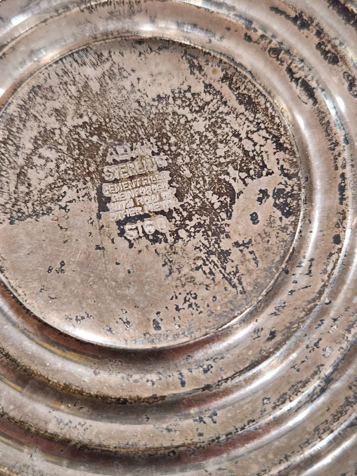 ALVIN PLATA ESTERLINA Y VIDRIO PEDESTAL PLATO PARA PASTEL - Foto 4 de 4