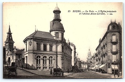 Postcard  Bourg en Bresse a commune in eastern France