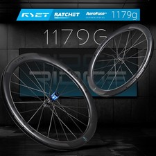 Image of RYET 1179g Aero Carbon Road Wheelset Centerlock Disc Brake Ceramic Ratchet