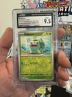 Pokémon TCG Bulbasaur Cosmos Holo Card 001/165 Costco Exclusive Double Swirl