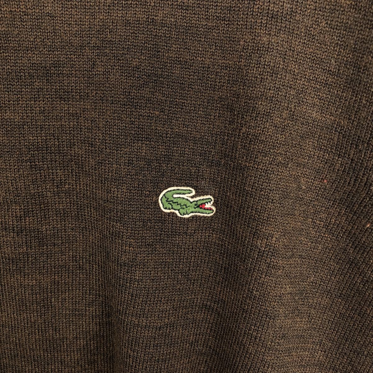 Used Lacoste Polyester and Wool Knit Sweater Size 4 Men's Medium thumbnail 5