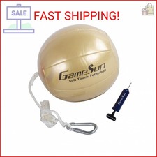 GAMESUN Tetherball Ball and Rope Set- Tetherball Ball with Rope and Carabineer H