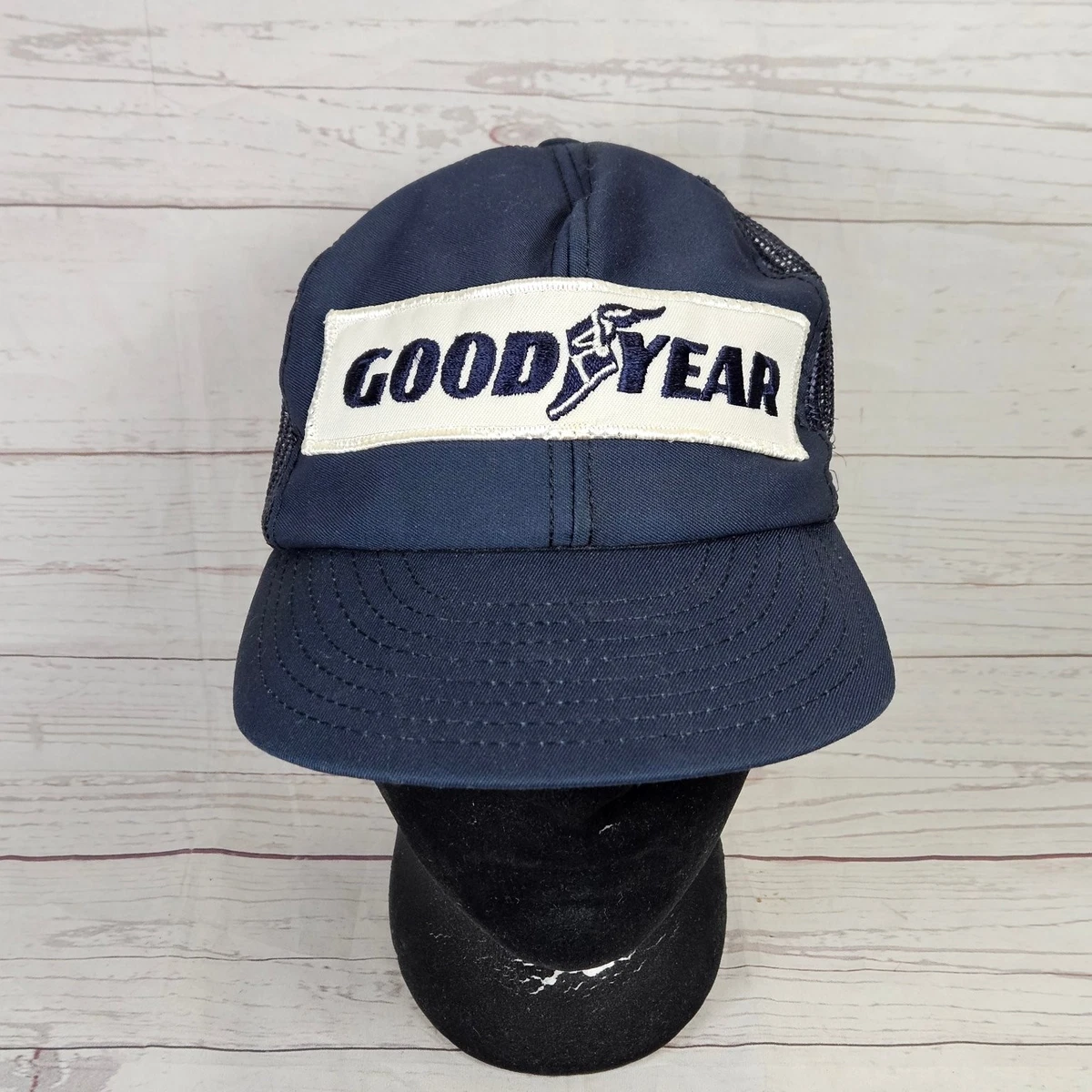 Casquette Trucker Vintage Goodyear Top Gun Années 80 - Snapback, Mesh, Style Rétro
