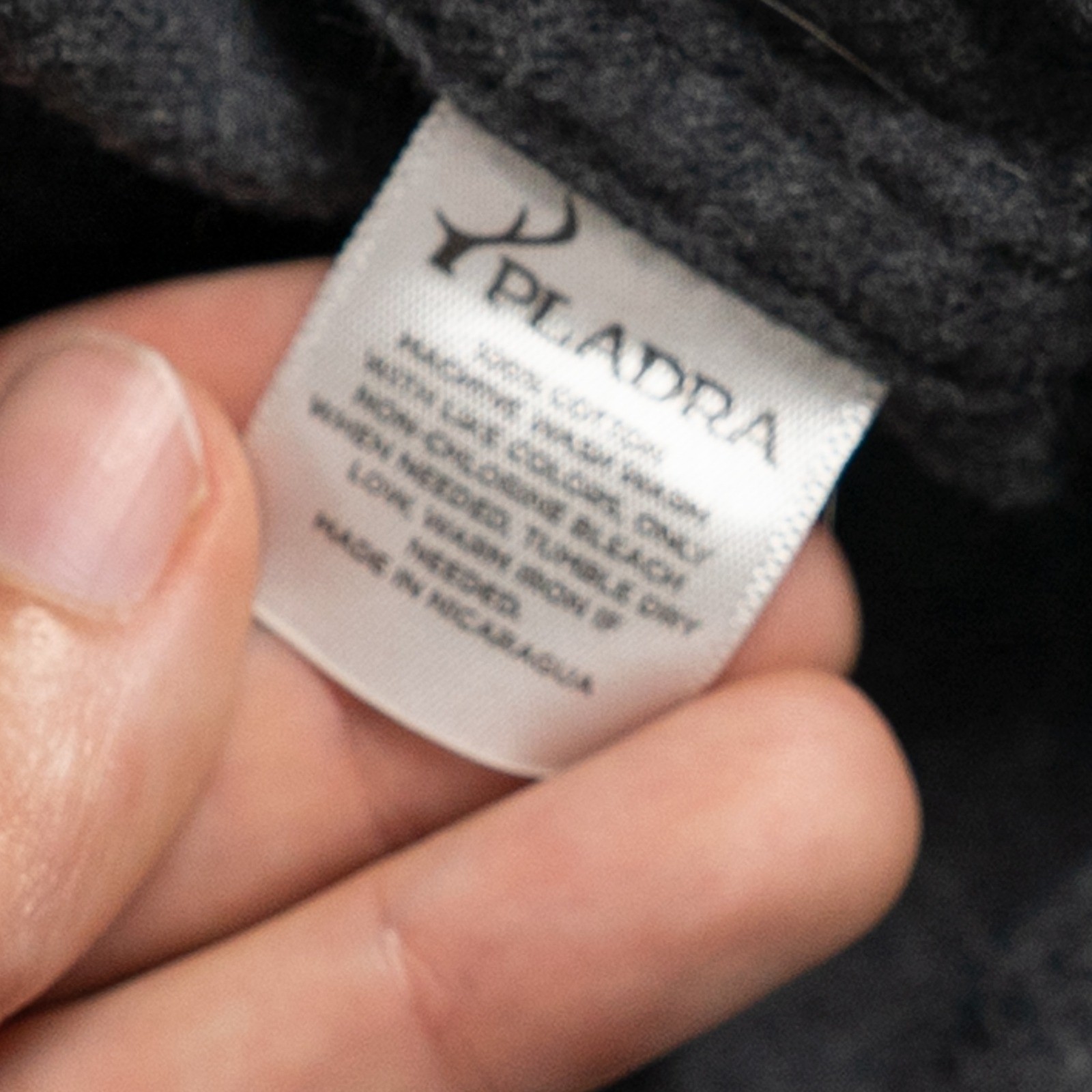 Pladra Mens Shirt Large Cotton Flannel Long Sleeve Fish Print Grey Button Down image 5