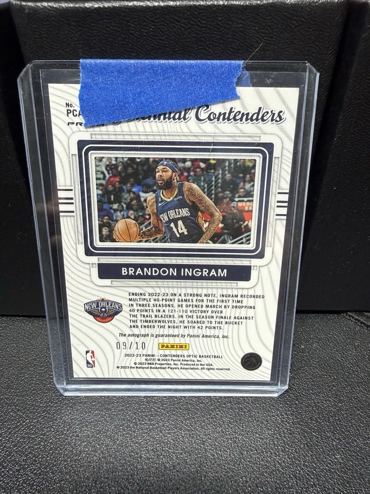 Panini Contenders 2022 Brandon Ingram Gold Auto/10 Foto 2 de 2