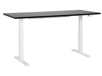 Elektrisch HöHenverstellbarer Schreibtisch Usb Schwarz/Weiß 180X80 Cm Destines