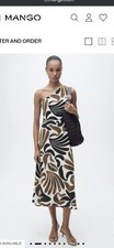Mango One-Shoulder Midi Maxi Dress Size 4