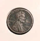 1943 NMM, Lincoln Cent, Steel Penny, Wheat on Reverse