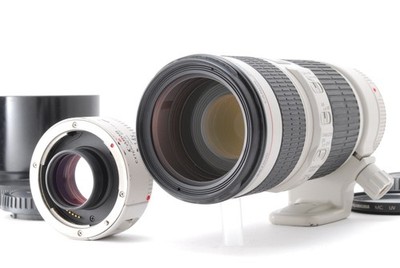 【Near Mint w/Extender 1.4x Teleconver】 Canon EF 70-200mm f4 L IS USM lens JAPAN