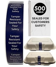 500 Tamper Evident Tape, Tamper Proof Stickers for Safety, 3.75 x 0.75 in