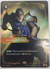 Riftbound Spiritforged DECISIVE STRIKE Promo NM Proving Grounds Foil OGS 024/024