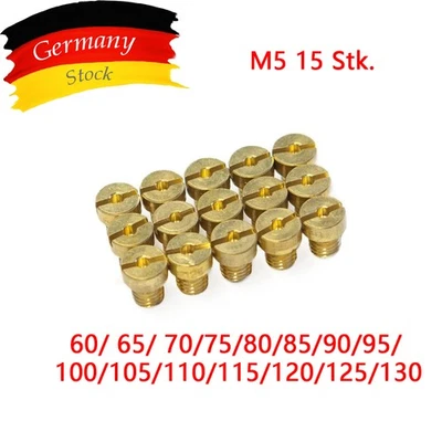 Hauptdüsenset M5 Maxtuned Größe 60-130 Set 15 Stück für Dellorto Vergaser