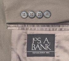 NEW Jos A Bank Mens 46R Blazer Jacket Coat Olive Green 2 Button Spring Weight