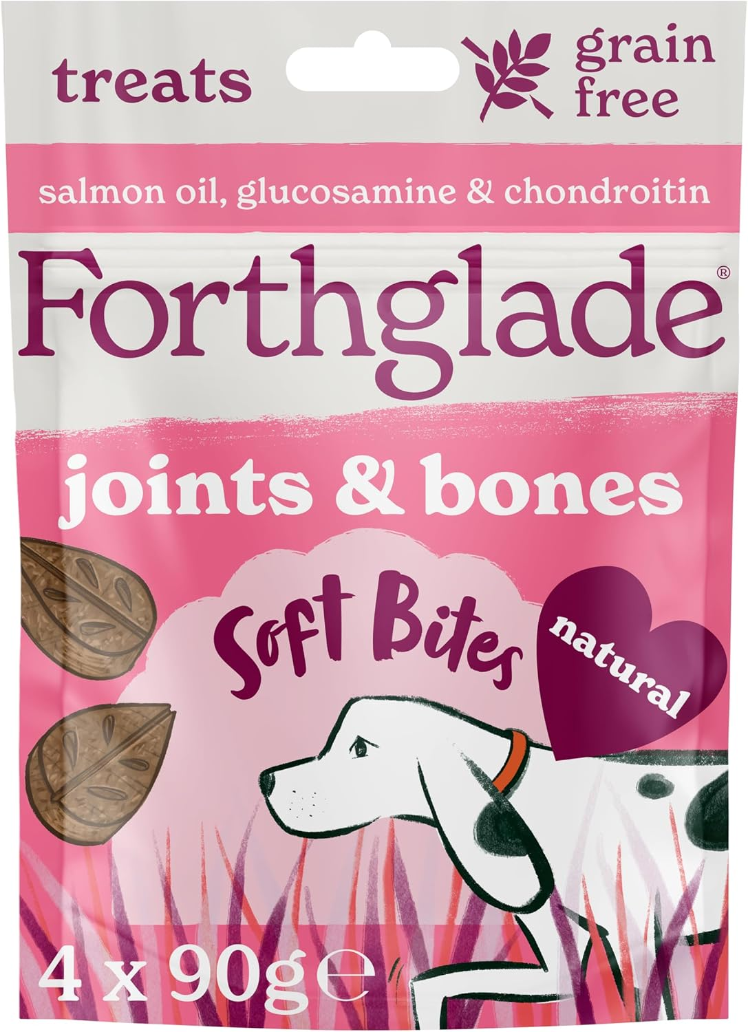 Natural Dog Treats (4 X 90G Bags) - Hypoallergenic & Grain Free Dog Treats with