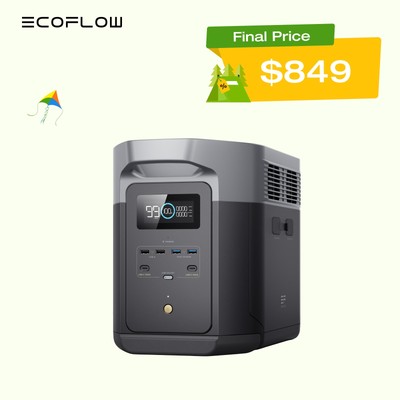 EcoFlow DELTA 2 Max Portable Power Station 2048Wh LFP Generator for Outdoor