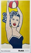 Roy Lichtenstein GIRL WITH BALL  2003 MoMA Poster Print  Pop Art  Comic UNOPENED