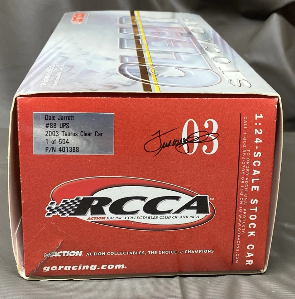 Ford Taurus 2003 Dale Jarrett #88 UPS 1:24 medio transparente edición limitada 230 de 504 Foto 2 de 4