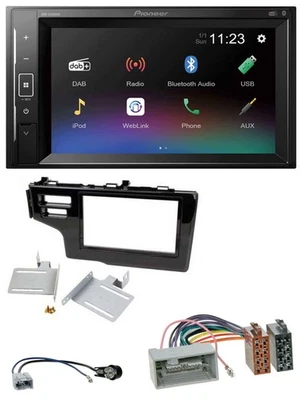Pioneer DAB MP3 2DIN Bluetooth USB Autoradio für Honda Jazz Fit 2013-2020 schwar - Bild 1 von 4