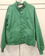 VTG Swingster Green Pioneer Seed Jacket Men's Snap Up Coat Pockets Proud Farmer