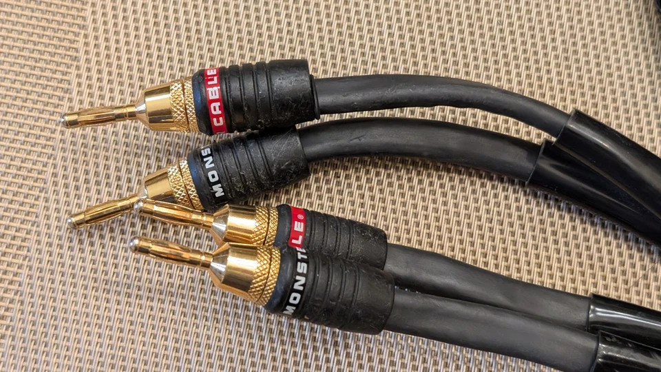 Cables de altavoz Monster Cable serie Z bicable paso alto paso bajo 10 pies *LEER* Foto 4 de 4