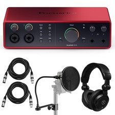 Focusrite Scarlett 16i16 4th Gen USB Audio Interface w/Headphone, XLR Cable